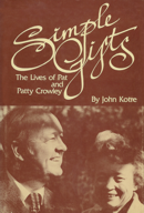 Book jacket cover for Simple Gifts, by John Kotre